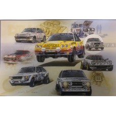 Group 4 Classic Rally Montage Limited Edition Print Group 4 Classic Rally Montage Limited Edition Print